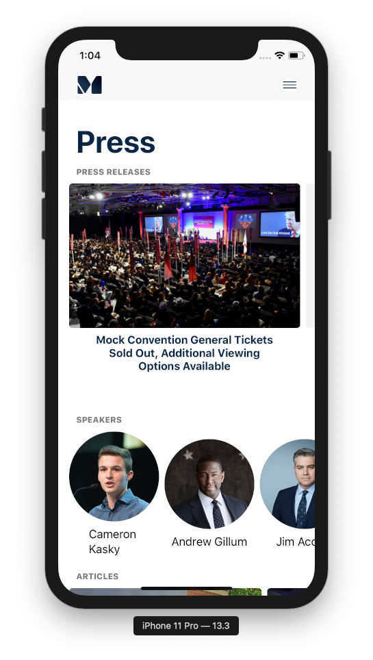 MockCon App Press